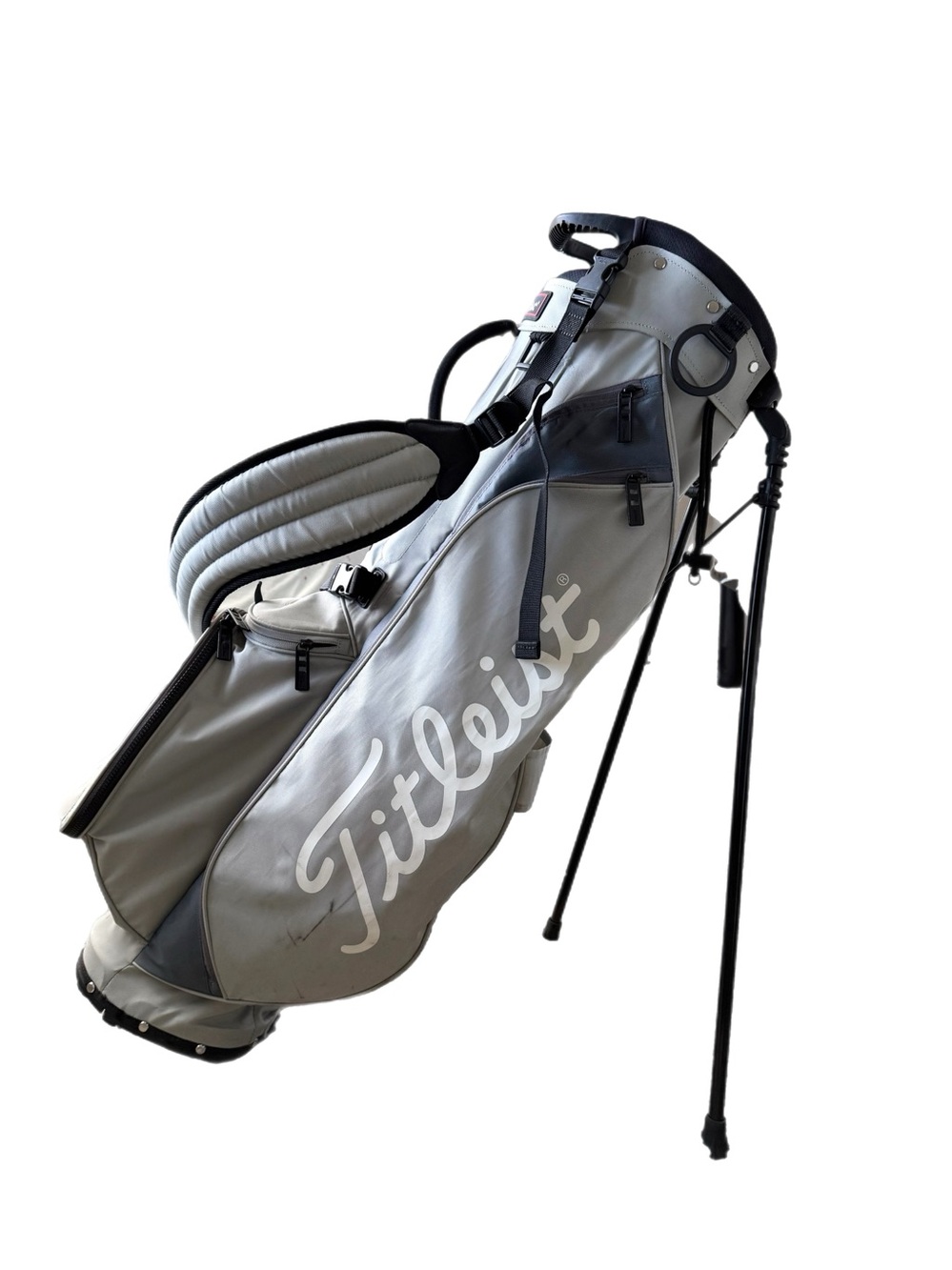 Titleist Players 4 Stand Bag Gray With Rain Covers